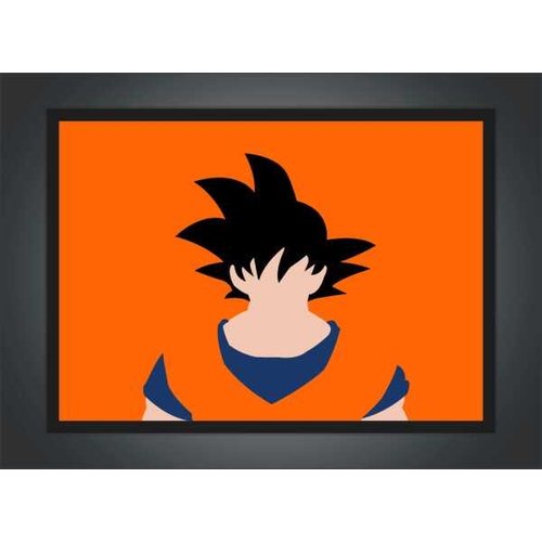 Quadro Decorativo Dragon Ball Goku Desenho Anime Salas Quartos Decorações  Com Moldura G06